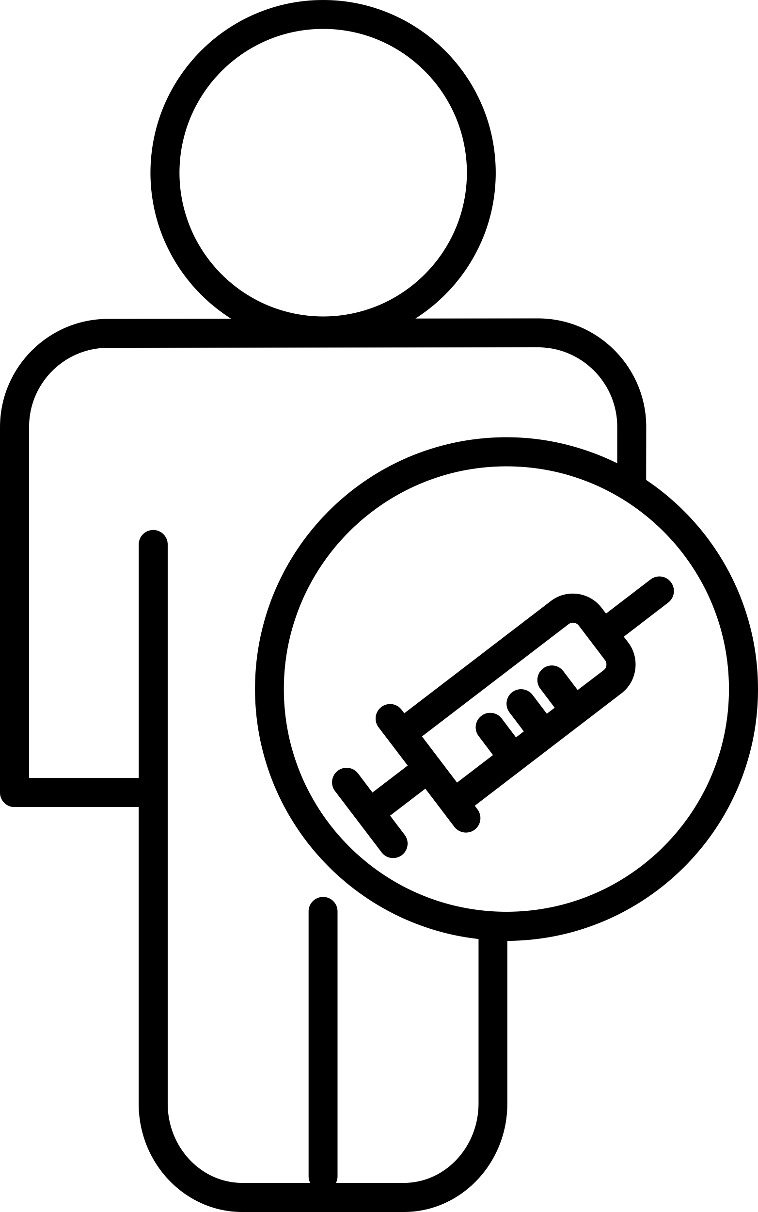 Male Outline With Syringe Symbol Contour Svg Vector Free Vectors
